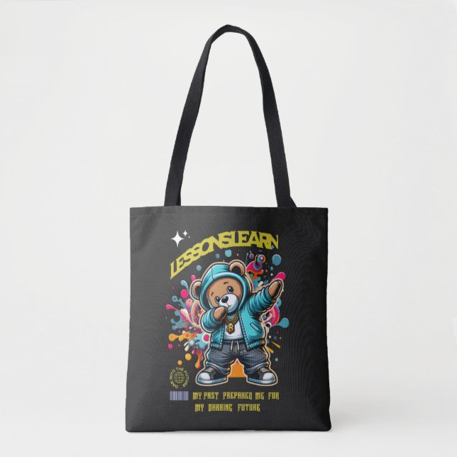 WOMEN'S DABBING FUTURE LESSONS LEARN TOTE BAG (Frente)