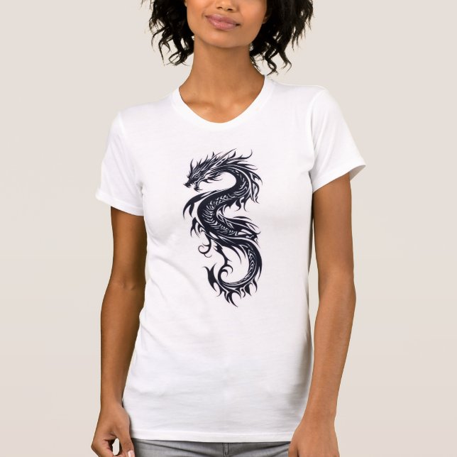 women's dragon symbol t-shirt (Frente)
