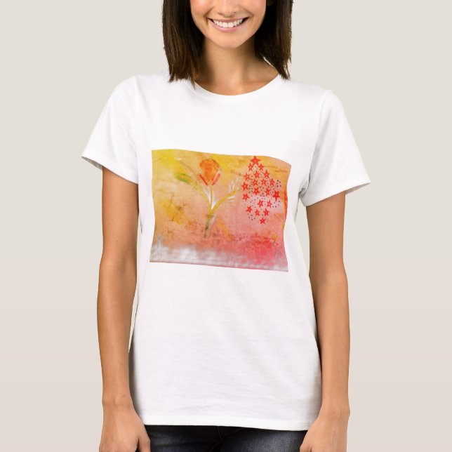 Women's firework fun floral T-Shirt (Frente)