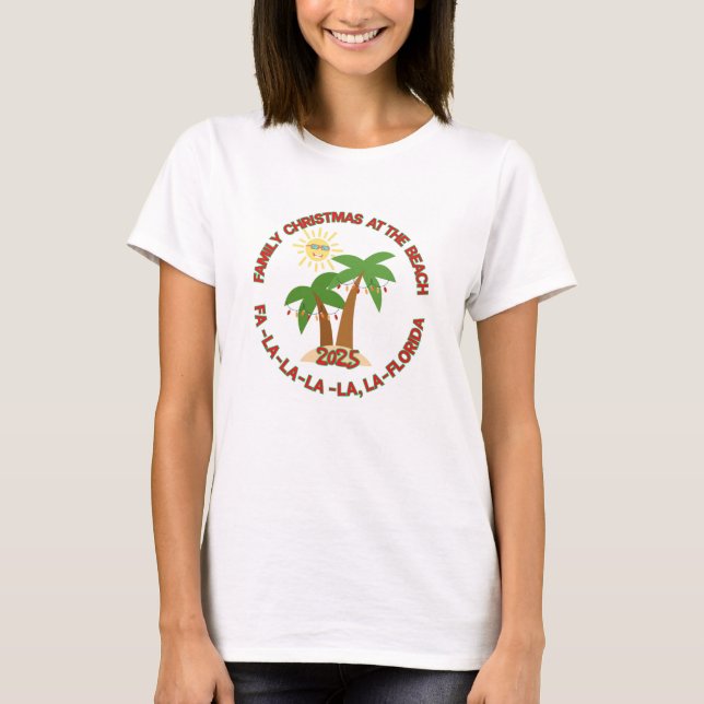 Women's Florida Christmas T-Shirt (Frente)