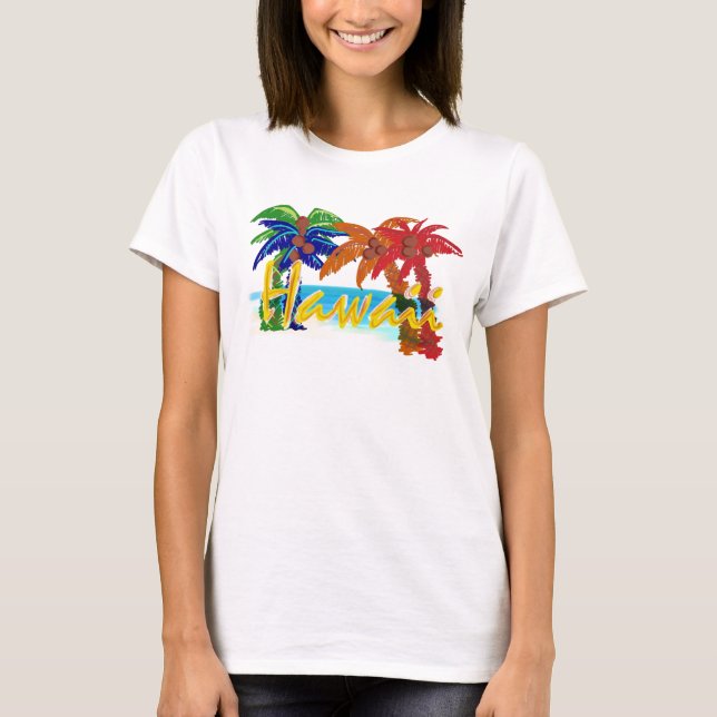 Womens Hawaii - Camisa de praia (Frente)