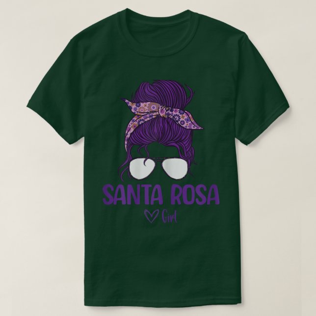 Womens Santa Rosa Girl, Born in Santa Rosa T-Shirt (Frente do Design)
