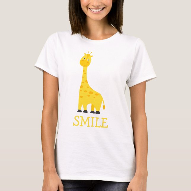 Women's T-shirt with giraffe (Frente)