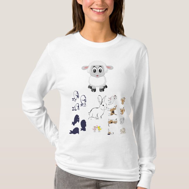 Women's T-Shirts animals (Frente)