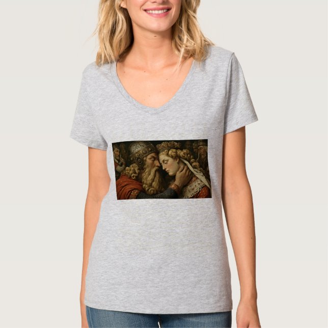 Womens V-Neck T-Shirt (Frente)