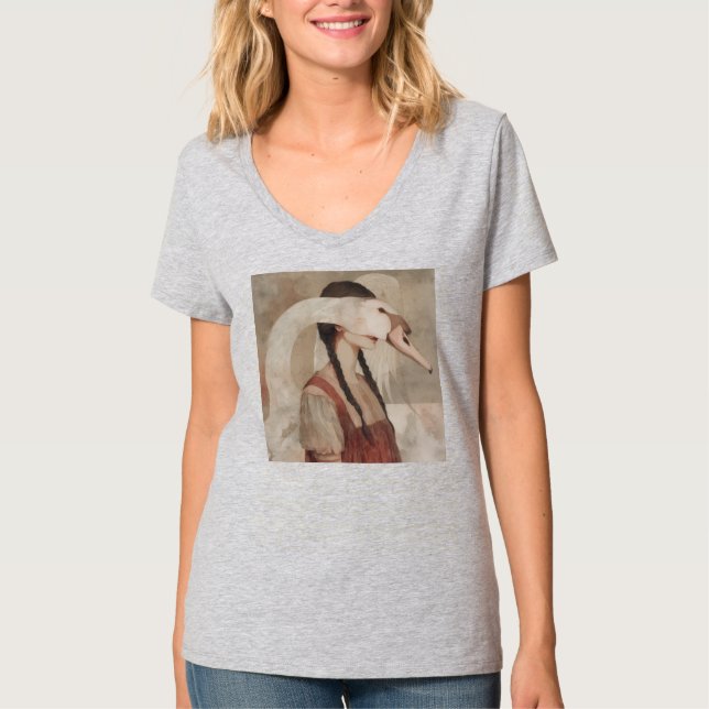 Womens V-Neck T-Shirt (Frente)
