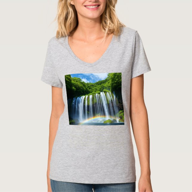 Womens V-Neck T-Shirt (Frente)