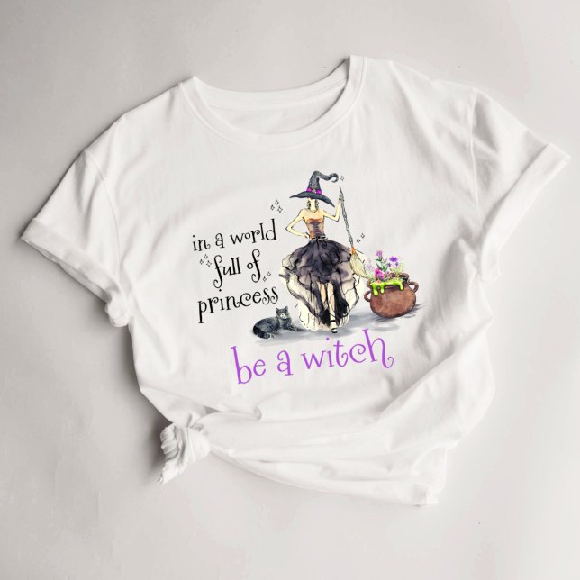 Womens Witchy T-Shirt Witchy Cauldron (Criador carregado)