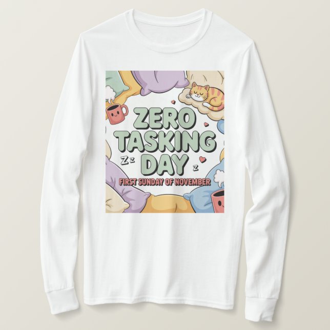 Womens Zero Tasking Day T-Shirt  (Frente do Design)