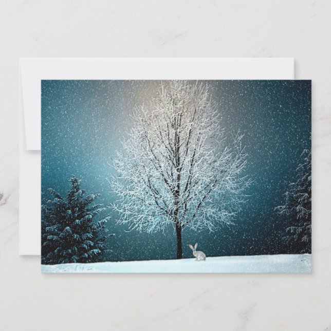 Wonderland de inverno com Rabbit (Frente)