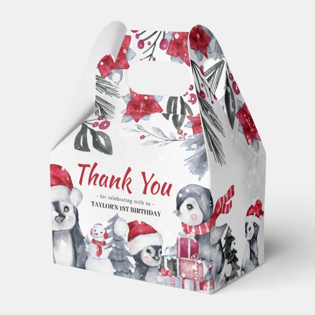 Wonderland de inverno Obrigado Caixa de Favor (Frente)