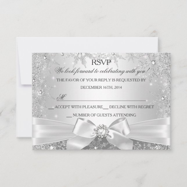 Wonderland Silver RSVP (Frente)