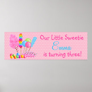Wonderland Sweets Banner Poster