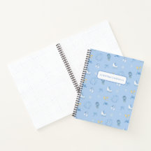 Wonderland Winter Figure Skater Blue Notebook