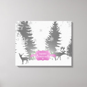 Wonderland Winter Stretch Stretch Canvas Print - M