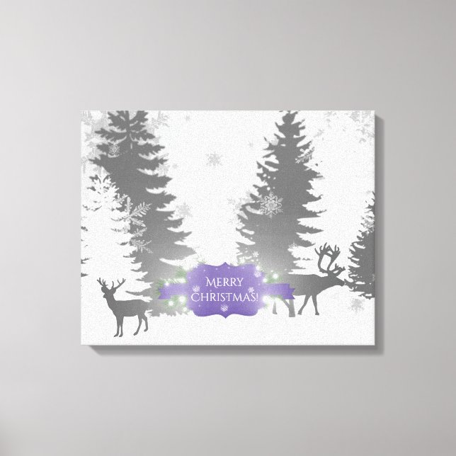 Wonderland Winter Stretered Canvas Print - Puro (Frente)