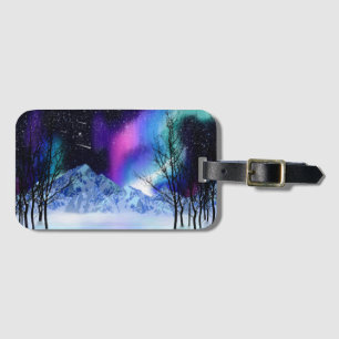 Wonderlight de inverno Etiqueta de bagagem