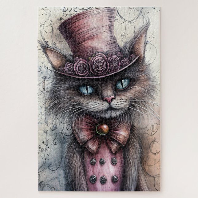 Wonka Cat Jigsera Quebra-cabeça (Vertical)