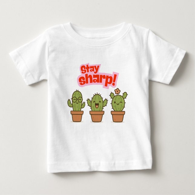 Wonky Zoo Cactos Toddler T-Shirt (Frente)