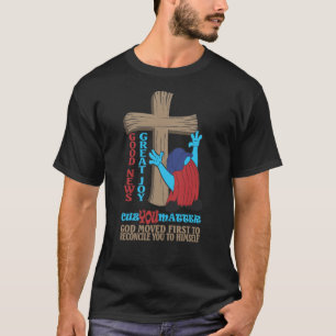 Wood Cross Porque Você Importa Gospel T-Shirt