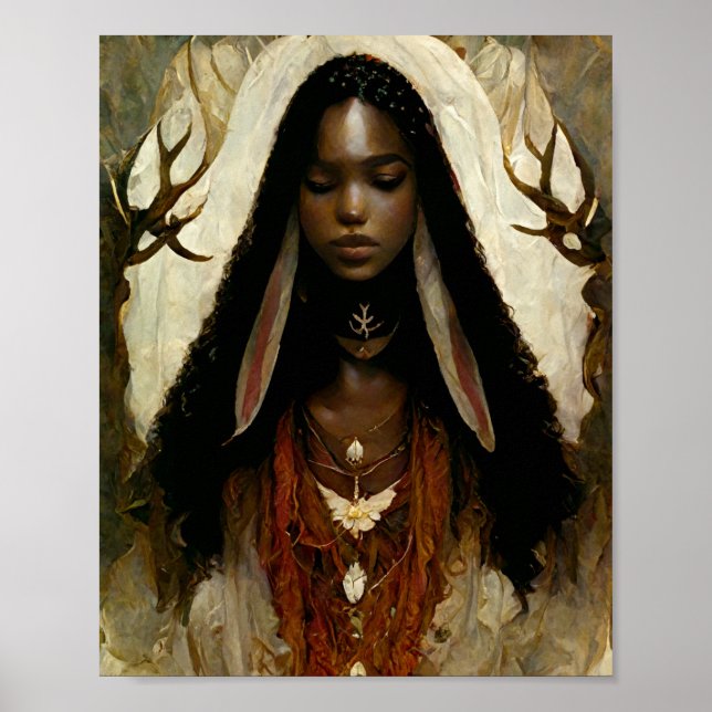 Wood Fae Fairy Fantasy Art Poster (Frente)