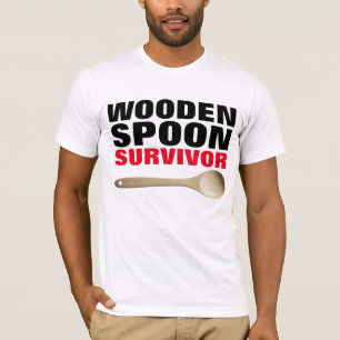 WOODEN SPOON SOBREVIVOR T-shirts Engraçadas