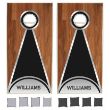 Woodgrain Personalizado, Preto e Prateado