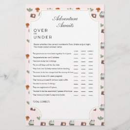 Woodland Adventure aguarda o jogo de Chá de fralda