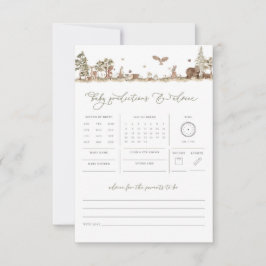 Woodland Baby Predictions Advice Jogo de Chá de fr