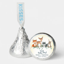 Woodland, chá de fraldas de doce de animais flores