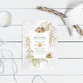 Woodland Deer | Convite para Chás de fraldas Flore