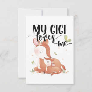 Woodland Deer Doe and Baby Fawn My Gigi Me ama