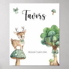 Woodland Deer - Favorece o Poster