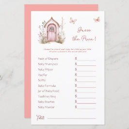 Woodland Fairies Rosa Pink Chá de fraldas Preço Ad