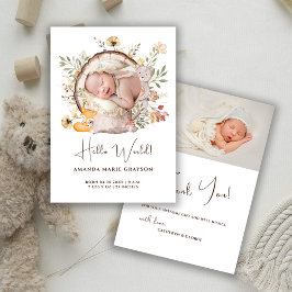 Woodland Forest Obrigado Foto Anúncio de Nasciment