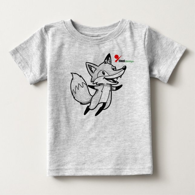 Woodland Fox Baby T-Shirt (Frente)