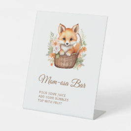 Woodland Fox Mom-osa Bar Baby Shower