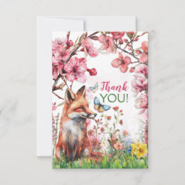 Woodland Fox Obrigado Notas