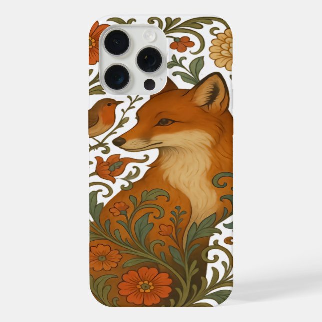 Woodland Grace Fox Motif in Bloom (Verso)