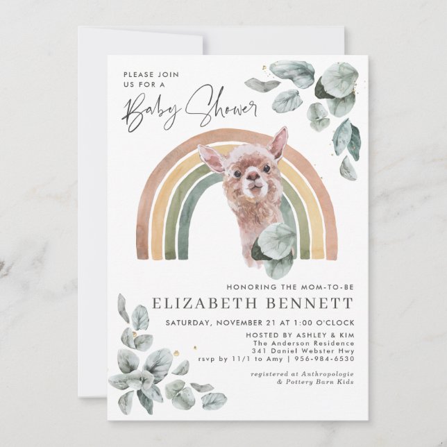 Woodland Greenery | Animais florestais e arco-íris (Frente)