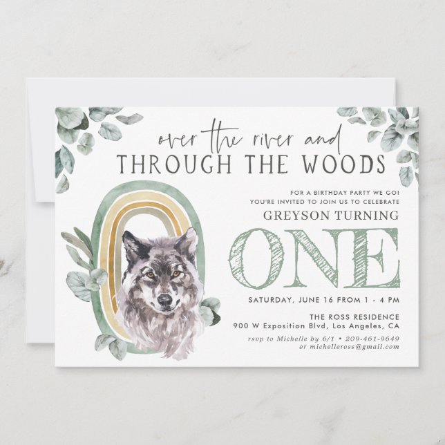 Woodland Greenery | Animais florestais e arco-íris (Frente)