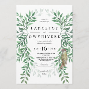 Woodland Greenery, pica-pica-pau, convite