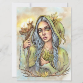 Woodland Healer Fantasy Fae Enchantress Art Card