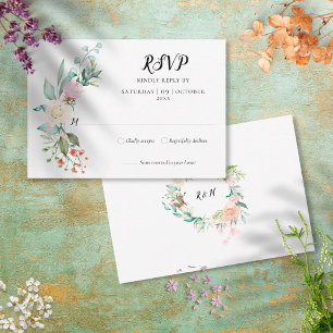 Woodland Rosa Greenery Floral RSVP