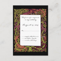 Woodland Tones Celtic Animal Design Casamento RSVP