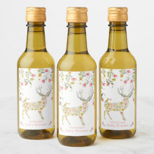 Woodland Watercolor — Mini rótulos dos vinhos d