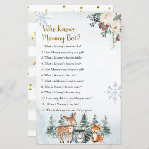 Woodland Winter Animal Forest Que Conhece Melhor A