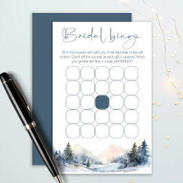 Woodland Winter Forest chá de panela bingo