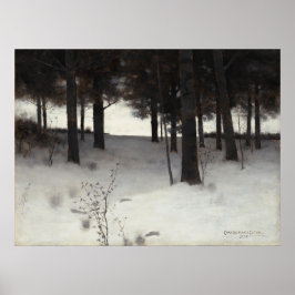 Woods in Winter - Charles W. Eaton Fine Art Poster