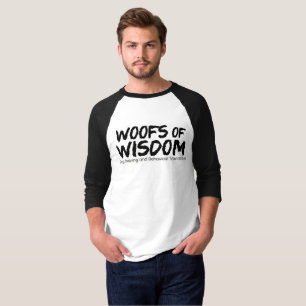 Woofs da camiseta da sabedoria